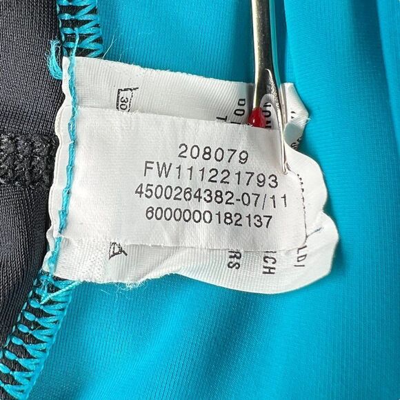 Under Armour Tights Women's Size Small Black Turquoise Capri Leggings - Picture 11 of 11